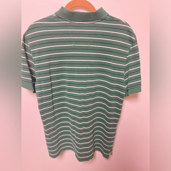 NAUTICA GREEN WHITE BLACK SIZE LARGE GOLF SHIRT - Picture 3 of 6